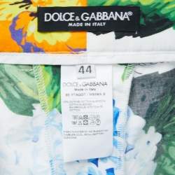 Dolce & Gabbana Multicolor Floral Print Cotton Shorts M
