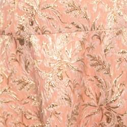 Pre Owned Dolce & Gabbana Pink Floral Jacquard Flared Mini Skirt M