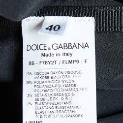 Pre Owned Dolce & Gabbana Black Lace Bustier Top S