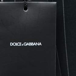 Pre Owned Dolce & Gabbana Black Striped Wool Tailored Blazer S