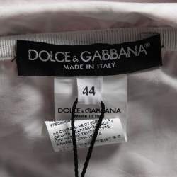 Pre Owned Dolce & Gabbana Pink Majolica Printed Cotton Maxi Dress M