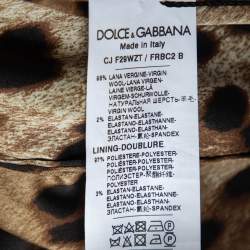 Pre Owned Dolce & Gabbana Brown Pinstriped Wool Tailored Blazer M