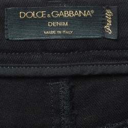 Pre Owned Dolce & Gabbana Black Denim Pretty Fit Jeans XL Waist 36''