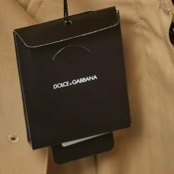 Dolce & Gabbana Beige Cotton Belted Cargo Jumpsuit M