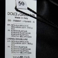 Pre Owned Dolce & Gabbana Black Miss Sicily Bag Print Silk Sheath Dress XL