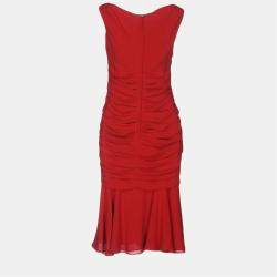 Pre Owned Dolce & Gabbana Silk Midi dresses 40