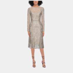 Pre Owned Dolce & Gabbana Polyamid Midi dresses 46