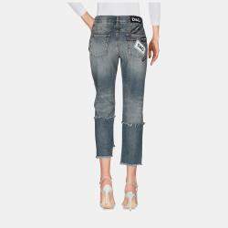 Pre Owned Dolce & Gabbana Cotton Jeans 42
