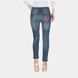 Pre Owned Dolce & Gabbana Cotton Jeans 46