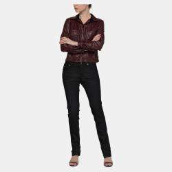 Pre Owned Dolce & Gabbana Black Denim Girly Jeans S Waist 27"