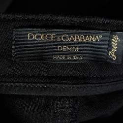 Pre Owned Dolce & Gabbana Black Denim Pretty Fit Jeans S/Waist 30"
