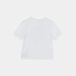 Pre Owned Dolce & Gabbana White Cotton Appliqued T-Shirt Size 7/8Y