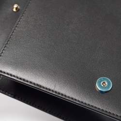 Pre Owned Dolce & Gabbana Black Leather DG Logo Crossbody Bag