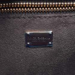 Pre Owned Dolce & Gabbana Black Leather DG Logo Crossbody Bag