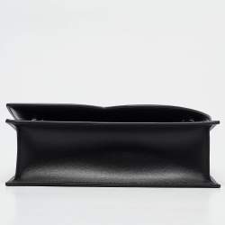 Pre Owned Dolce & Gabbana Black Leather DG Logo Crossbody Bag