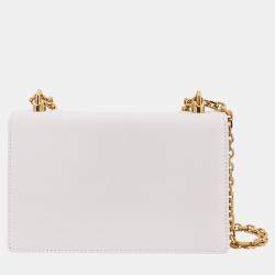 Dolce & Gabbana White Leather DG Girls Shoulder Bag