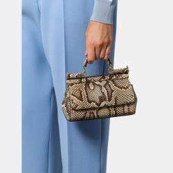 Dolce & Gabbana White Animalier Print Handbag