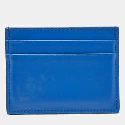 Dolce & Gabbana Blue Leather Card Case