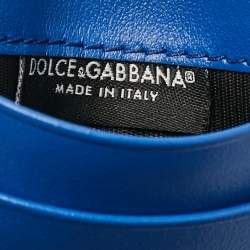 Dolce & Gabbana Blue Leather Card Case