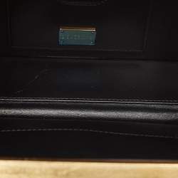 Dolce & Gabbana Gold Acrylic and Leather Regine Dolce Box Top Handle Bag