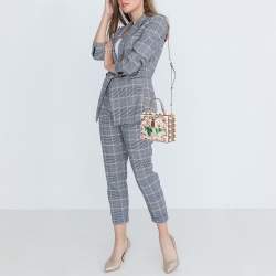 Pre Owned Dolce & Gabbana Pink Acrylic and Snakeskin Embellished Mother of Pearl Dolce Box Bag