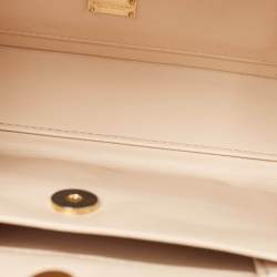 Dolce & Gabbana Gold Acrylic, Wood and Snakeskin Cinderella Dolce Box Top Handle Bag