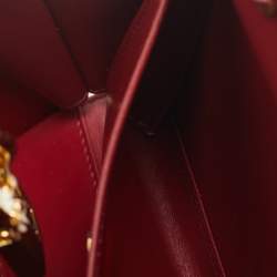 Pre Owned Dolce & Gabbana Gold Acrylic and Leather Fruit basket Dolce Box Top Handle Bag