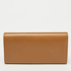Dolce & Gabbana Beige Leather Flap Continental Wallet