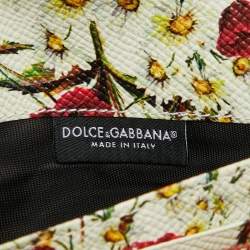 Dolce & Gabbana Beige Leather Flap Continental Wallet