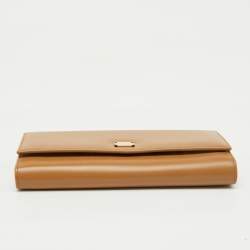 Dolce & Gabbana Beige Leather Flap Continental Wallet