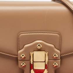Dolce & Gabbana Beige Leather Lucia Shoulder Bag