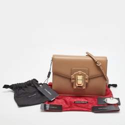 Dolce & Gabbana Beige Leather Lucia Shoulder Bag
