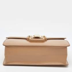Dolce & Gabbana Beige Leather Lucia Shoulder Bag