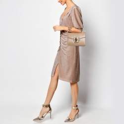 Dolce & Gabbana Beige Leather Lucia Shoulder Bag