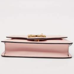 مملوكة مسبقًا Dolce & Gabbana Light Pink Leather DG Amore Shoulder Bag