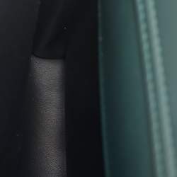 Pre Owned Dolce & Gabbana Dark Green Leather Small Miss Sicily 58 Top Handle Bag