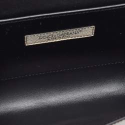 Dolce & Gabbana Brown Leopard Print Leather Chain Crossbody Bag
