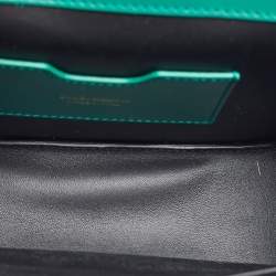 Dolce & Gabbana Green Leather Small Amore Crossbody Bag