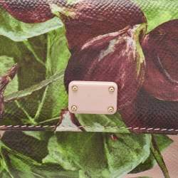 Pre Owned Dolce & Gabbana Multicolor Printed Leather French Wallet
