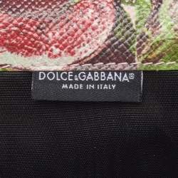 Pre Owned Dolce & Gabbana Multicolor Printed Leather French Wallet