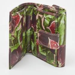 Pre Owned Dolce & Gabbana Multicolor Printed Leather French Wallet