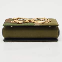Pre Owned Dolce & Gabbana Camouflage Fabric DG Girls Shoulder Bag