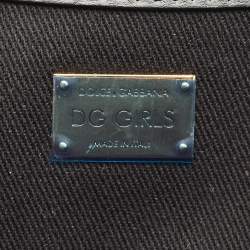 Pre Owned Dolce & Gabbana Camouflage Fabric DG Girls Shoulder Bag