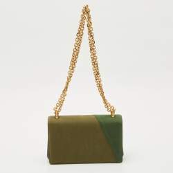 Pre Owned Dolce & Gabbana Camouflage Fabric DG Girls Shoulder Bag