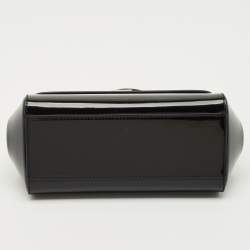 Pre Owned Dolce & Gabbana Black Leather Small Miss Sicily Top Handle Bag
