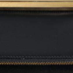 Pre Owned Dolce & Gabbana Floral Gold Frame Multicolor Fabric Clutch Evening Purse Bag