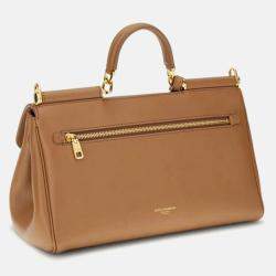 Pre Owned Dolce & Gabbana My Sicily Leather Handbag