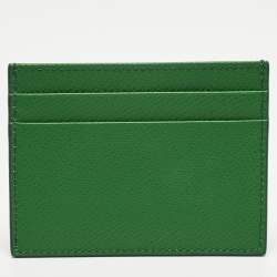 مملوكة مسبقًا حامل بطاقات بشعار جلد أخضر دولتشي أند غابانا