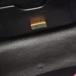 Pre Owned Dolce & Gabbana Pink Lizard Embossed Leather Lucia Top Handle Bag