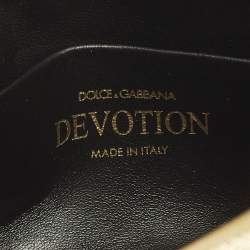 مملوكة مسبقًا حقيبة كتف دولتشي أند غابانا سوفت ديفوشن جلد ذهبي